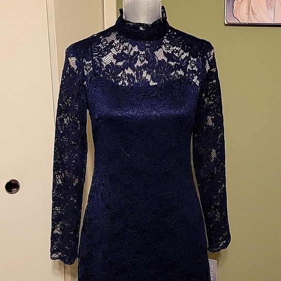 Hope Dress in Navy Blue
